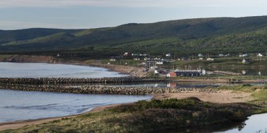 Margaree Limanı, Cabot Trail, Cape Breton Adası, Nova Scotia, Kanada doğal görünümü