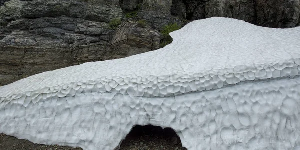 Weergave Van Het Columbia Ijsveld West Glacier Gaan Aan Sun — Stockfoto