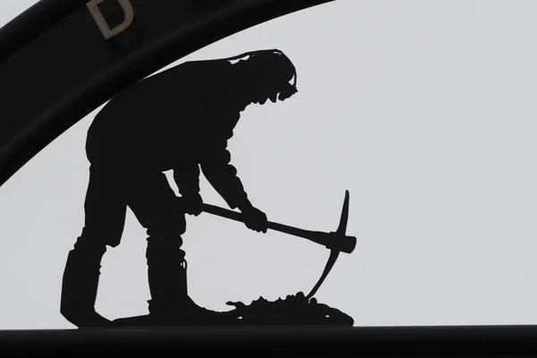 Coal Miner Statue New Waterford Cape Breton Island Nova Scotia — Stock Photo, Image