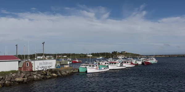 Barcos Pesqueros Amarrados Puerto Main Dieu Cape Breton Island Nueva — Foto de Stock