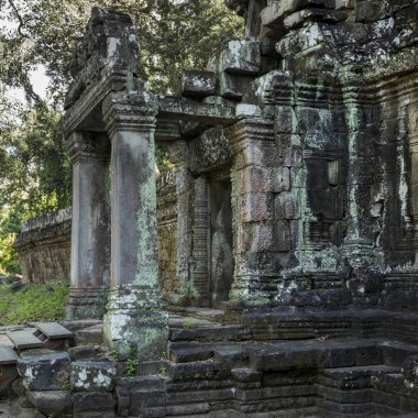 Stones ruins of Banteay Kdei, Angkor, Siem Reap, Cambodia clipart
