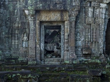 Ruins of temple, Krong Siem Reap, Siem Reap, Cambodia clipart