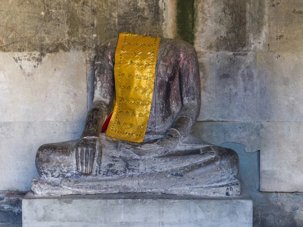 Religioso Roubou Estátua Templo Krong Siem Reap Siem Reap Camboja — Fotografia de Stock