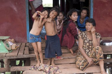 Hareketleri, Siem Reap, Kamboçya yapma çocuk portresi