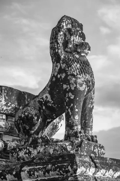 Visão Baixo Ângulo Escultura Templo Pre Rup Krong Siem Reap — Fotografia de Stock