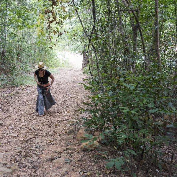 Szennyeződés Road Siem Reap Kambodzsa — Stock Fotó