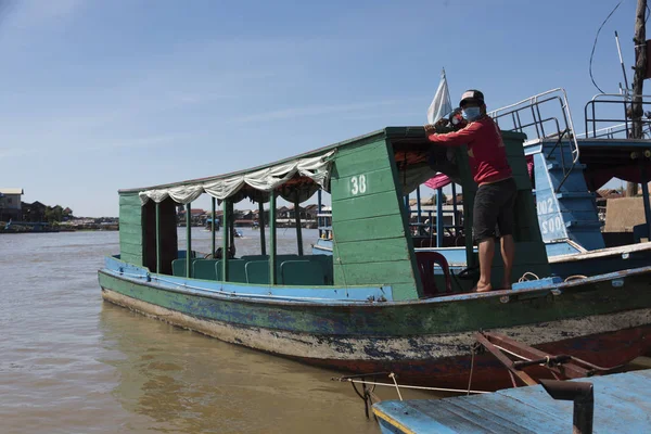 Tonle Sap Gölü Kampong Phluk Siem Reap Kamboçya Nın Üzerinde — Stok fotoğraf