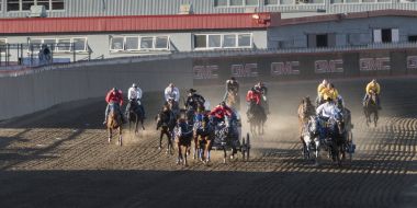 Yıllık Calgary izdiham, Calgary, Alberta, Kanada yarış Chuckwagon