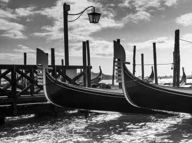 Gondol içinde Grand Canal, Venice, Veneto, İtalya