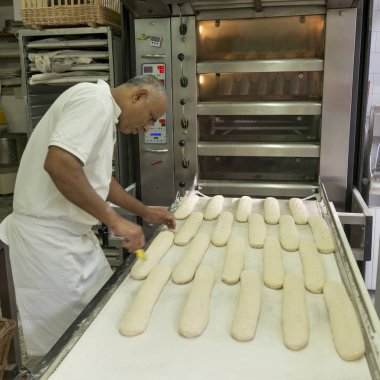 Baker ekmek hamur, Campania, İtalya puanlama
