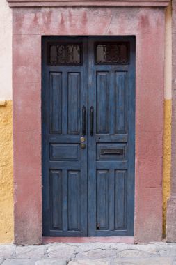 Giriş kapısında bir evin, Zona Centro, San Miguel de Allende,