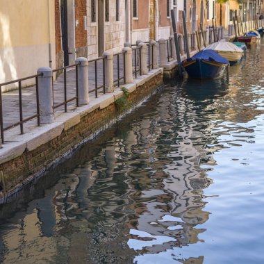 Grand Canal, Venice, Veneto, İtalya boyunca evleri