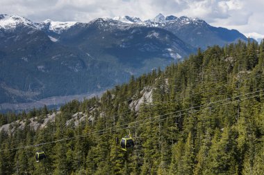 Genel gider kablo araçları üzerinde dağ Vadisi, M.ö. kıyı, sahil dağlar, Squamish, British Columbia, Kanada