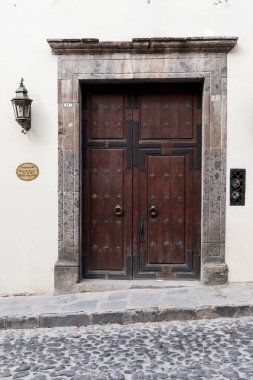 Bir evin, Zona Centro, San Miguel de Allende, Guanajuato, Meksika ahşap kapı