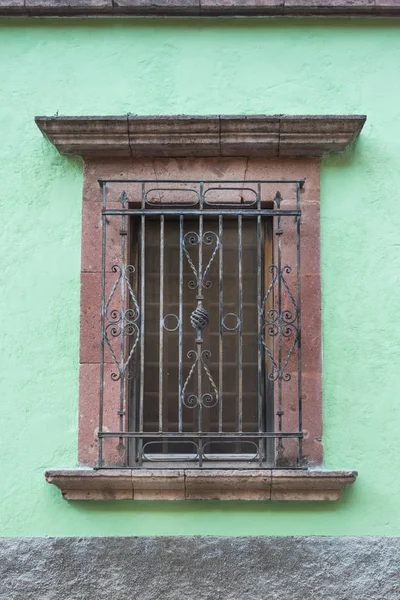 Fenêtre Barrée Une Maison Zona Centro San Miguel Allende Guanajuato — Photo