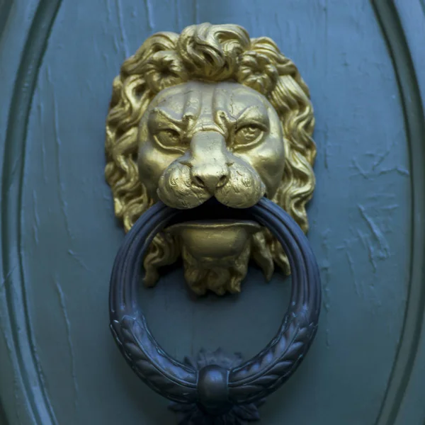 Starožitné Dveře Klepadlo Dómu Santa Maria Del Fiore Florencie Toskánsko — Stock fotografie