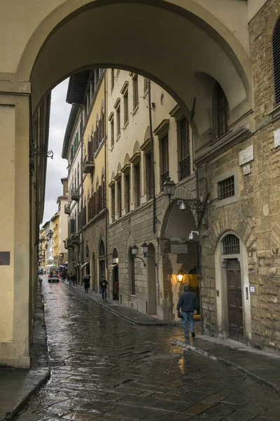 Buildings along street, Ponte Vecchio, Florence, Tuscany, Italy