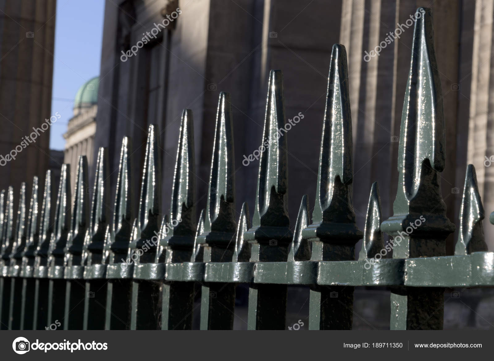Metal Fence Scottish National Gallery Edinburgh Scotland Stock Photo by ©klevit.shaw.ca 189711350