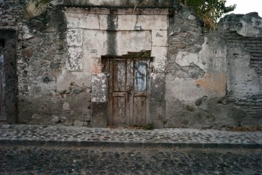 Exterior view of an abandoned building, San Miguel de Allende, Guanajuato, Mexico clipart