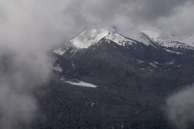 Kışın, Whistler dağ, British Columbia, Kanada dağların görünümünü