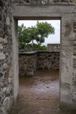 Doorway at Aragonese Castle, Ischia Island, Campania, Italy clipart
