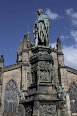 Walter Montagu heykeli Douglas Scott Parlamento Meydanı, Edinburgh, İskoçya