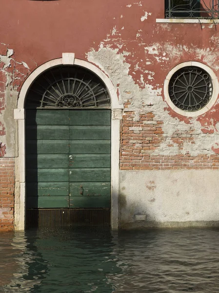 Vista Casa Frente Mar Gran Canal Venecia Véneto Italia — Foto de Stock