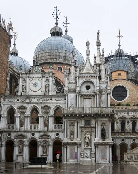 Fachada Basílica San Marcos Plaza San Marcos Venecia Véneto Italia — Foto de Stock