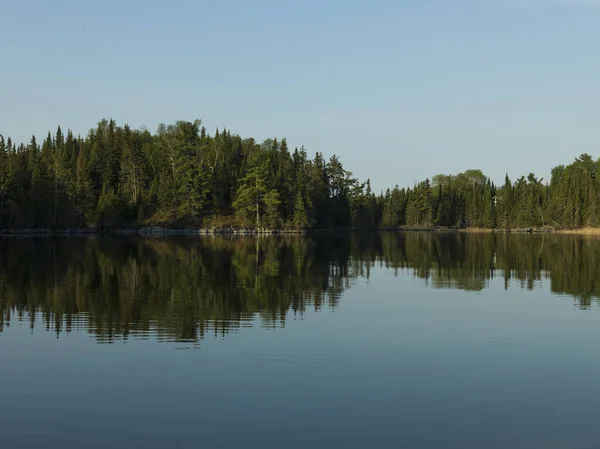 Hermosa Escena Naturaleza Lago Los Bosques Ontario Canadá —  Fotos de Stock