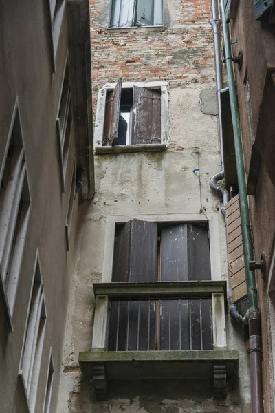 Vista Angolo Basso Delle Case Venezia Veneto Italia — Foto Stock