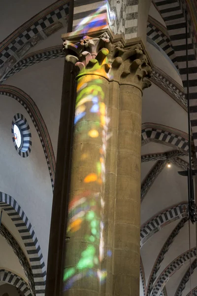 Detalhe Arquitetônico Coluna Florença Toscana Itália — Fotografia de Stock