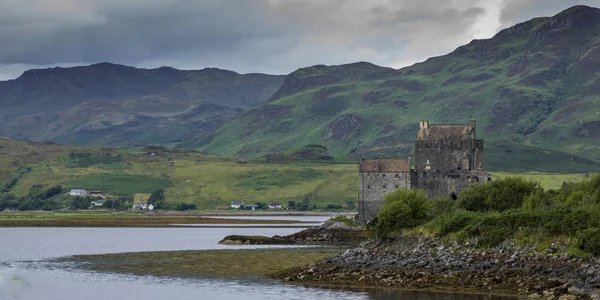 Vista Del Castillo Eilean Donan Eilean Donan Scottish Highlands Escocia — Foto de Stock