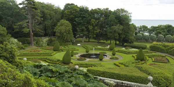 Jardin Formel Château Dunrobin Golspie Sutherland Highlands Écossais Écosse — Photo