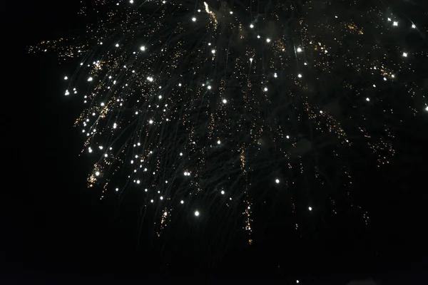 Canada Day Spettacolo Pirotecnico Kenora Lago Del Bosco Ontario Canada — Foto Stock