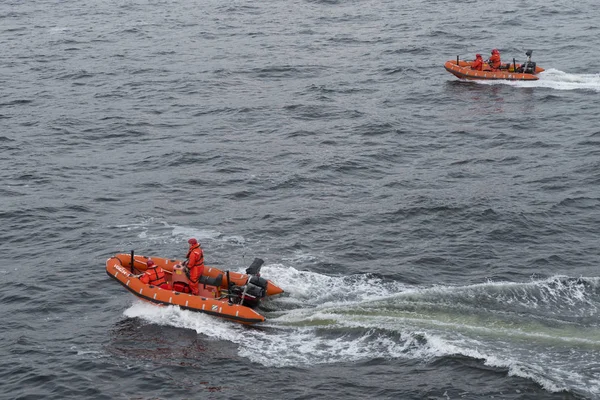 Σωσίβιες Λέμβους Στη Θάλασσα Bowen Island Βρετανική Κολομβία Καναδάς — Φωτογραφία Αρχείου