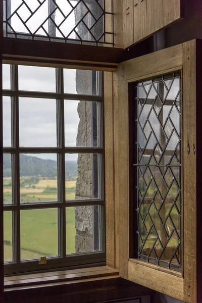 Close-up of window at Stirling Castle, Stirling, Scotland