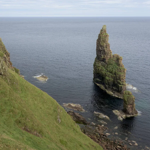 高的海栈视图 Duncansby 凯斯内斯 苏格兰高地 苏格兰 — 图库照片