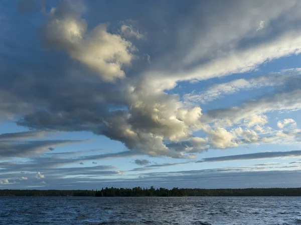 Wolken Boven Lake Lake Woods Ontario Canada — Stockfoto