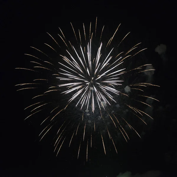 Canada Day Spettacolo Pirotecnico Kenora Lago Del Bosco Ontario Canada — Foto Stock