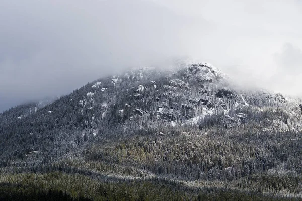 Vista Montaña Nevada Invierno Whistler Columbia Británica Canadá —  Fotos de Stock