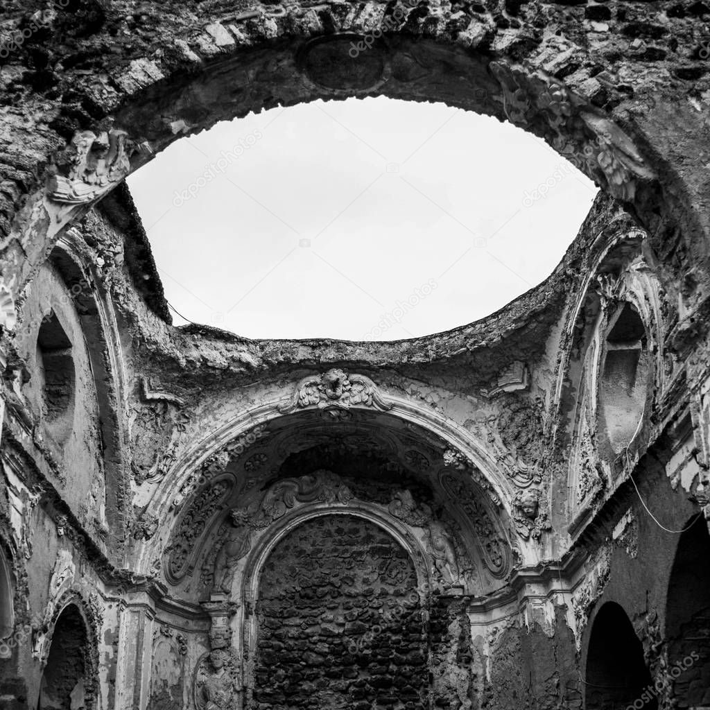Ruins of the Aragonese Castle, Ischia Island, Campania, Italy