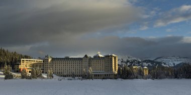 Hotel resort, Lake Louise, Banff National Park, Alberta, Kanada