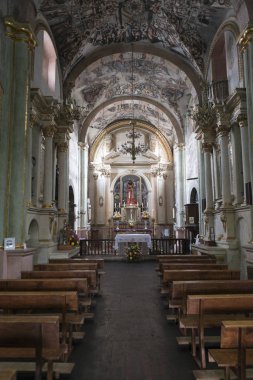 İç kilise, kutsal Atotonilco, San Miguel de Allende, Guanajuato, Meksika