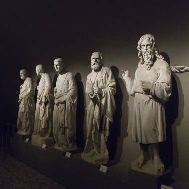 Mermer heykel, Museo dell'Opera del Duomo, Siena, Toskana, İtalya