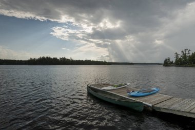 Güzel doğa sahne, Lake of The Woods, Ontario, Kanada