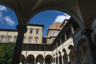 Düşük açılı görünüş binaların, Floransa, Toskana, İtalya