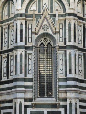 Mimari detay Duomo Santa Maria Del Fiore, Floransa, Toskana, İtalya