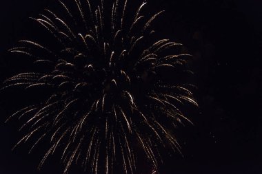 Kanada günü havai fişek ekran, Kenora, Lake of The Woods, Ontario, Kanada