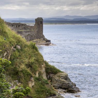 Sahil, St Andrews Kalesi, St Andrews, Fife, İskoçya, kale Harabeleri