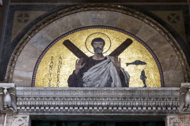 Kapı detay Amalfi Katedrali, Amalfi, Amalfi Coast, Salerno, Campania, İtalya